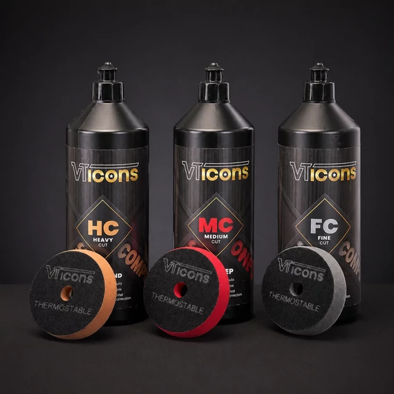 VT Icons Polírozó paszta csomag 125 mm korongokkal