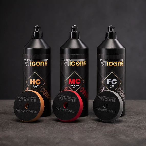 VT Icons Polírozó paszta csomag 150 mm korongokkal